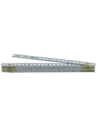 Double mètre pliant 10 brins - Alu