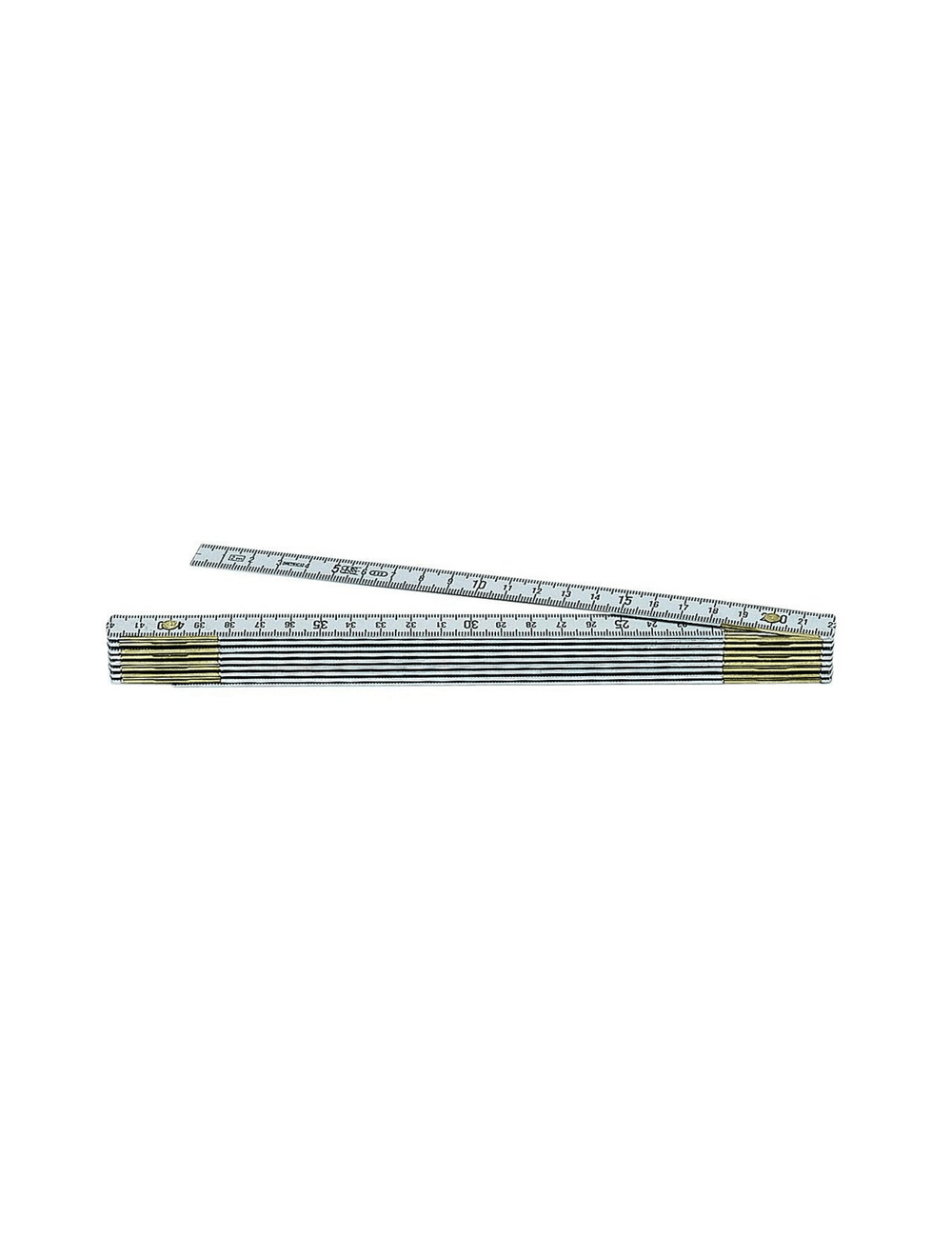 Double mètre pliant 10 brins - Alu