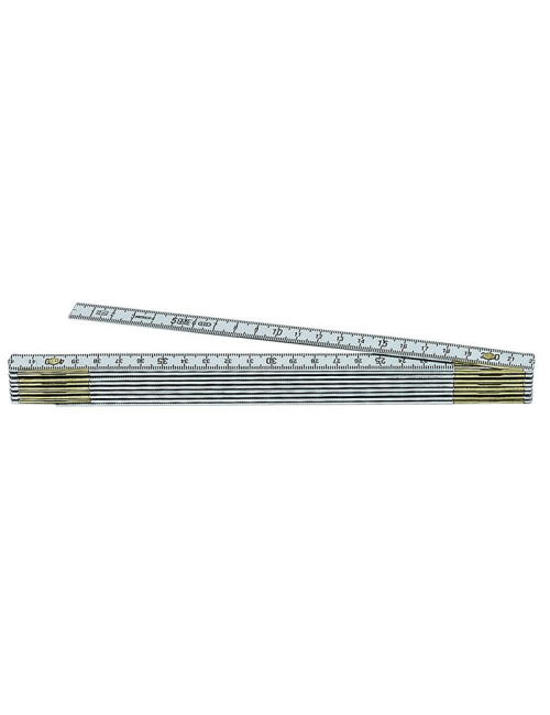 Double mètre pliant 10 brins - Alu