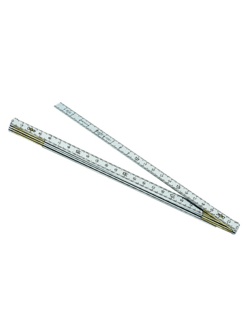 Double mètre pliant 10 brins - Alu