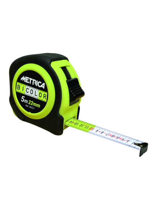 METRE A RUBAN BICOLOR METRICA - 3m x 19mm