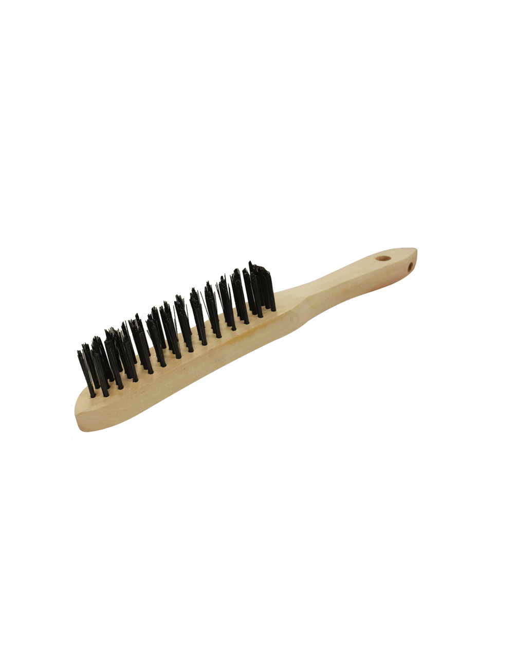 BROSSE METALLIQUE A MANCHE BOIS